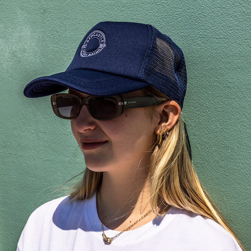 Navy Trucker Cap
